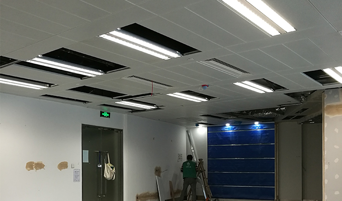上海璞蔚辦公室裝修施工現場照片_齊建裝飾裝修工程項目
